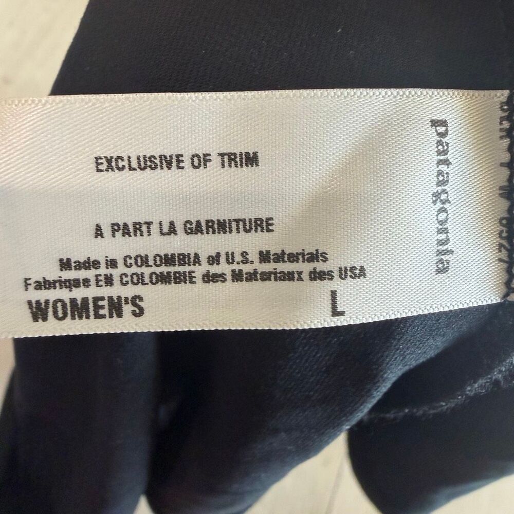Patagonia Morning Glory Halter Dress Black Black Hiking dress size L - Picture 8 of 9